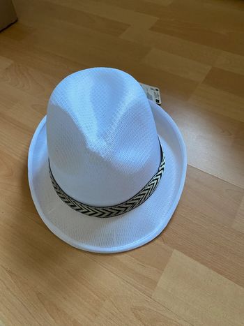 Chapeau Borsalino polyester blanc
