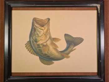 Affiche Rétro Black Bass Format A4