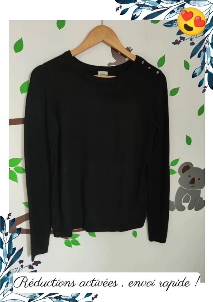 Pull noir femme - photo numéro 2