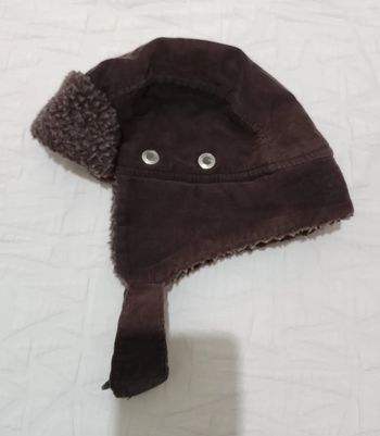 Chapka marron fourrée velours