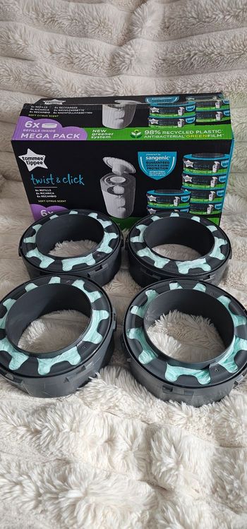 Lot de 4 recharges originales Twist & click Tommee Tippee neufs