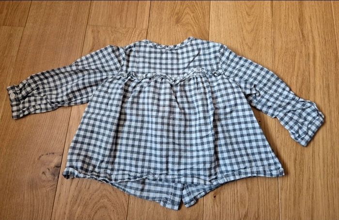 Chemise à carreaux Bout'chou  9 mois - photo numéro 3