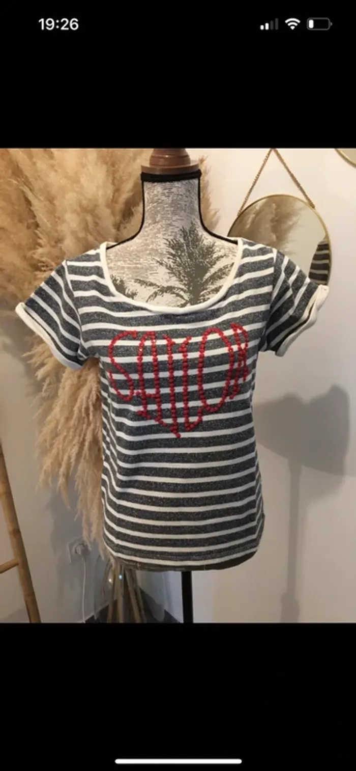 Tee-shirt en sweat marin