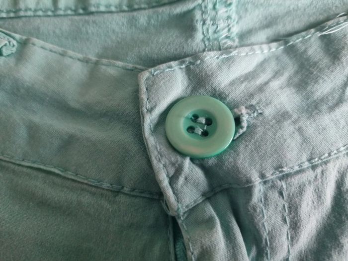 Short style cargo élastiqué femme - Taille 40 / L - E&D - Vert d'eau - photo numéro 9