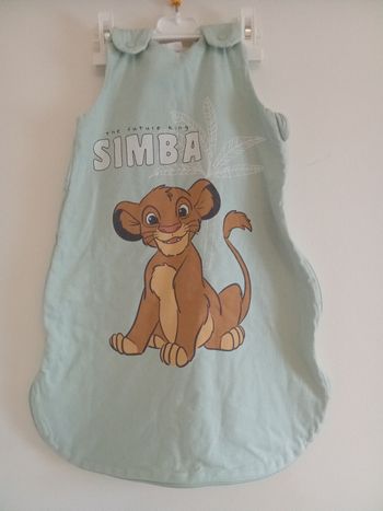 Turbulette, gigoteuse bébé garçon vert eau de la naissance à 12 /18 mois  environ Disney simba, réglable  Tog 1 mi saison  automne
