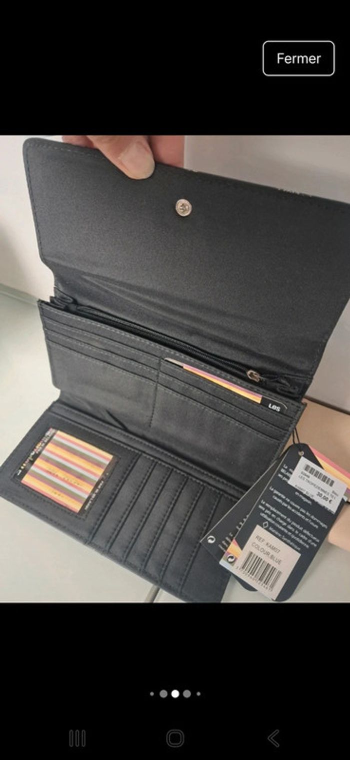 Les tropeziennes portefeuille neuf beige marine - photo numéro 6
