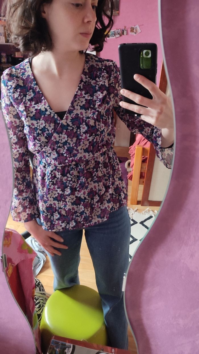 Blouse fleurie Gémo taille S - photo numéro 8