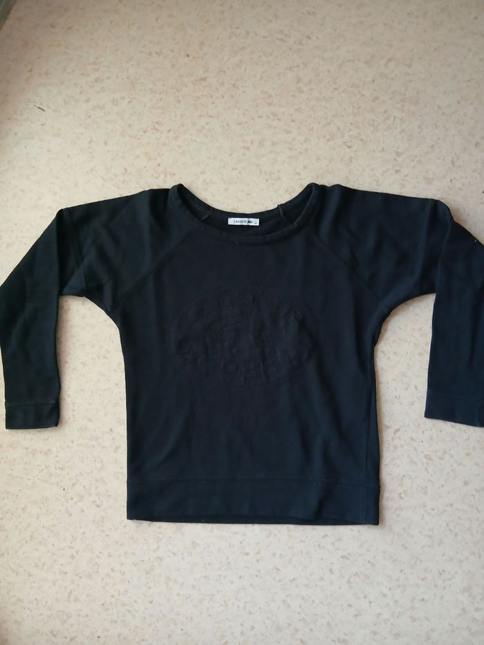 Pull noir Lacoste - photo numéro 4