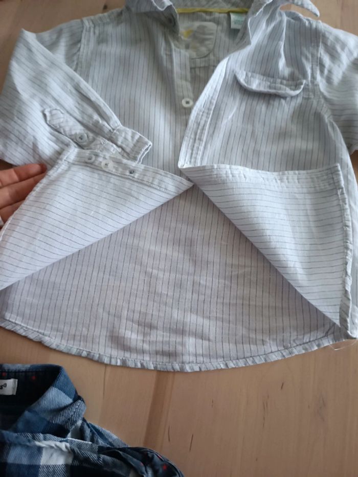 Lot de 2 chemises à manches longues 18 mois - photo numéro 9