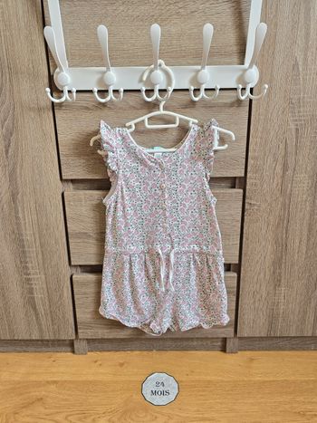 Vêtement Bébé Fille - Combishort fleurie - Obaibi - 23 mois 86 cm
