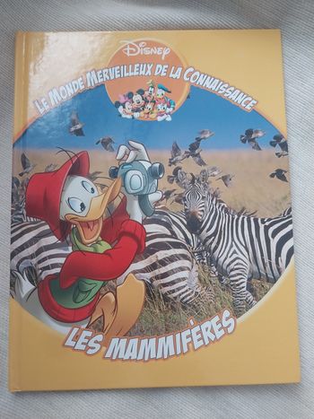 livre disney les mammifères enfant encyclopédie éducative animaux illustré