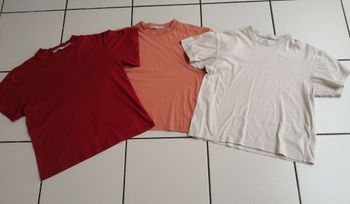 lot de 3 tee shirt / maillots de corps garçon taille 12 ans la redoute