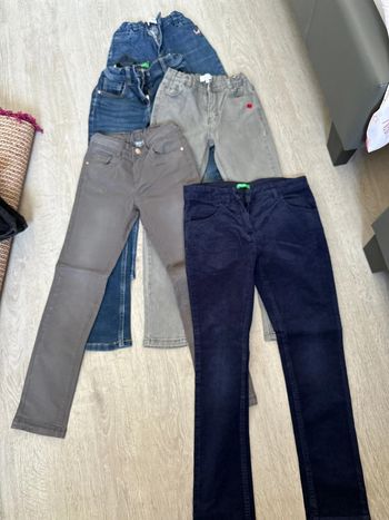 Lot de 5 pantalons fille 8- 9 ans