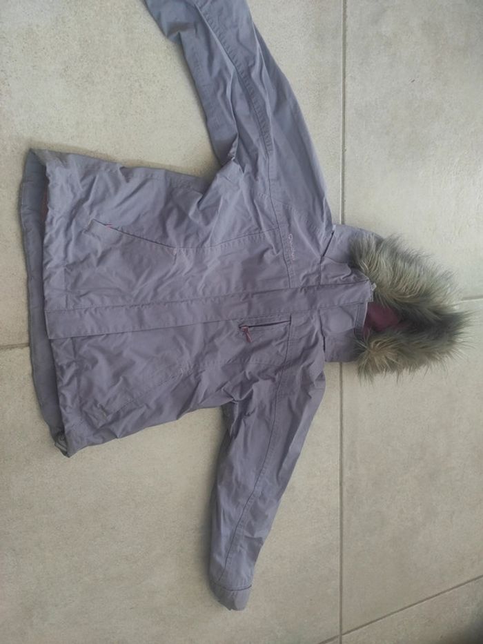 Veste imperméable à capuche avec polaire amovible très chaude