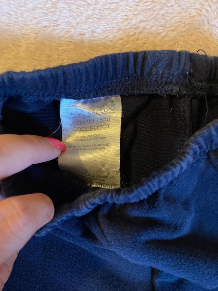 Pantalon jogging chaud marine 23 mois - photo numéro 2
