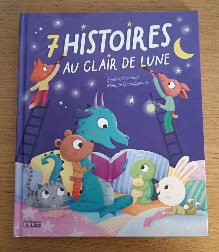 Livre cartonné "7 histoires au clair de lune" 3 ans + - photo numéro 2