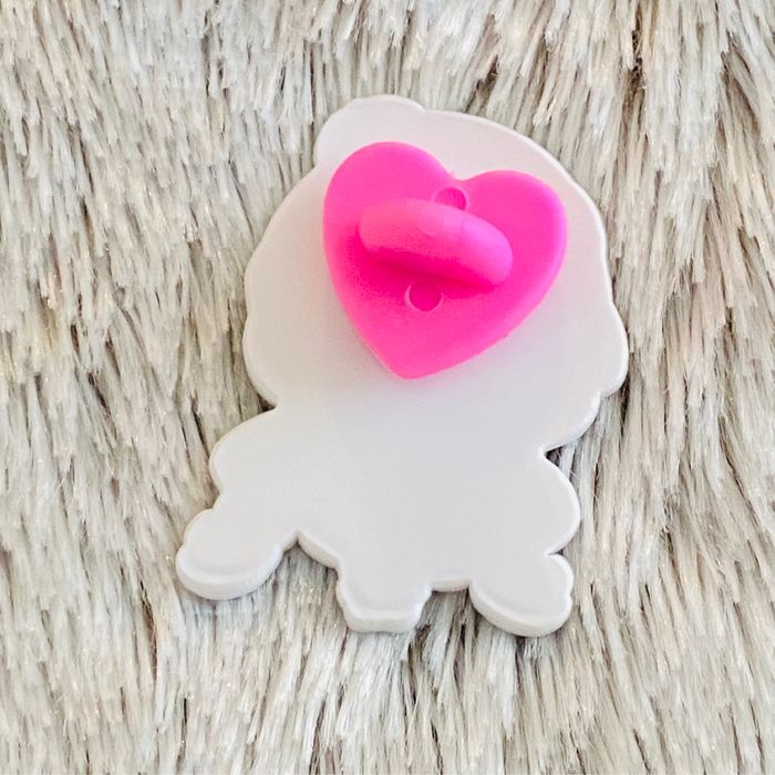 Pins Brut Fait Main Kawaii Girl Rose - photo numéro 3