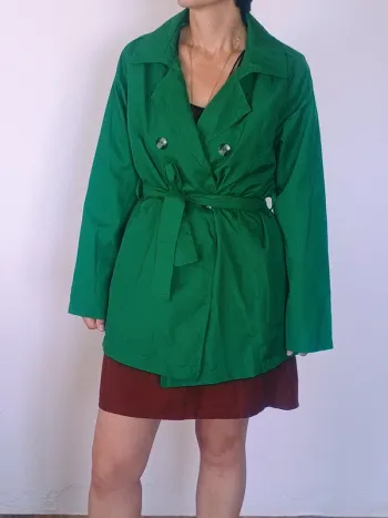 imper vert menthe à ceinture 38/40