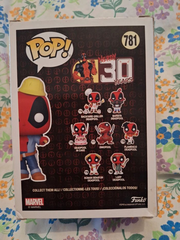 Funko pop marvel deadpool construction 781 - photo numéro 2