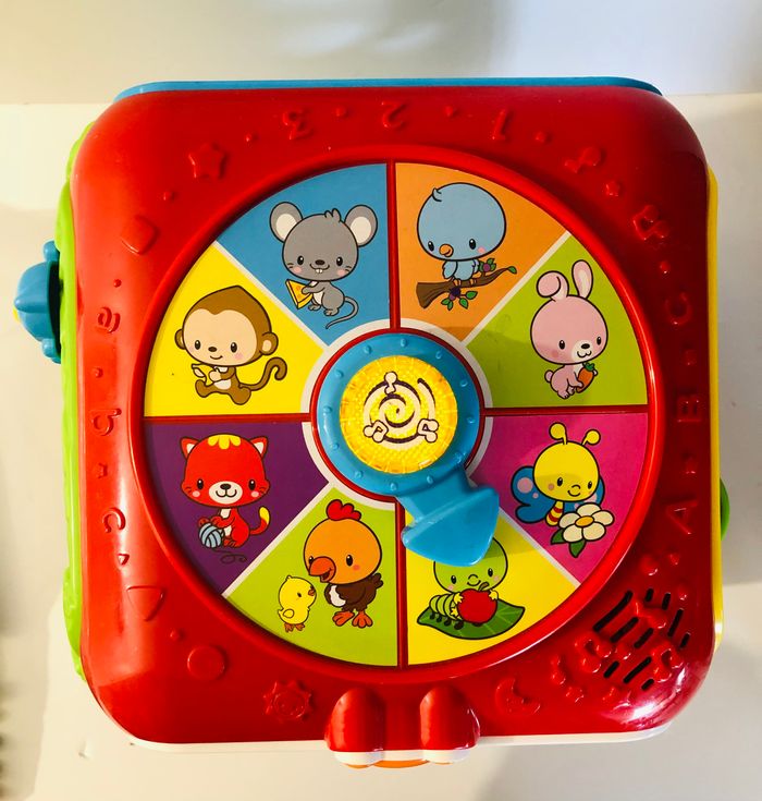 vtech super cube des découvertes multi-activités éveil bébé motricité fine trieur formes 9-36 mois lot SOP77 - photo numéro 2