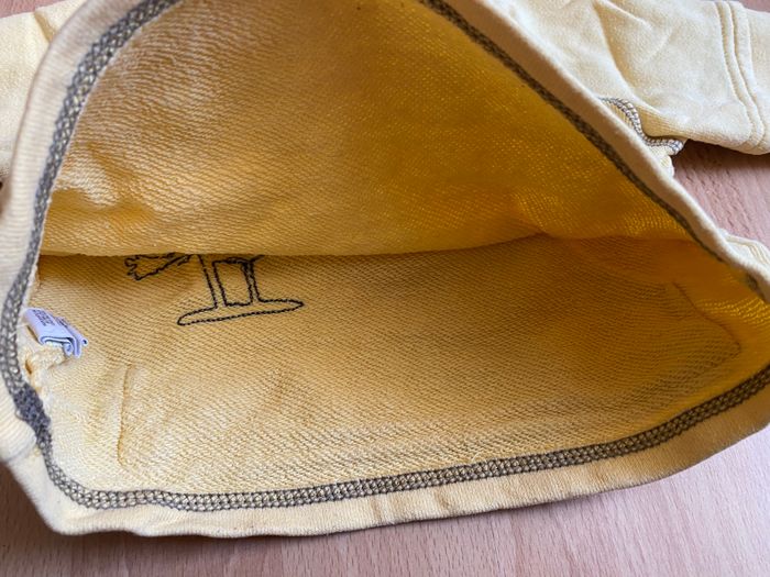 Beau pull/sweat jaune à capuche T. 6 mois/67 cm garçon TBE - photo numéro 6