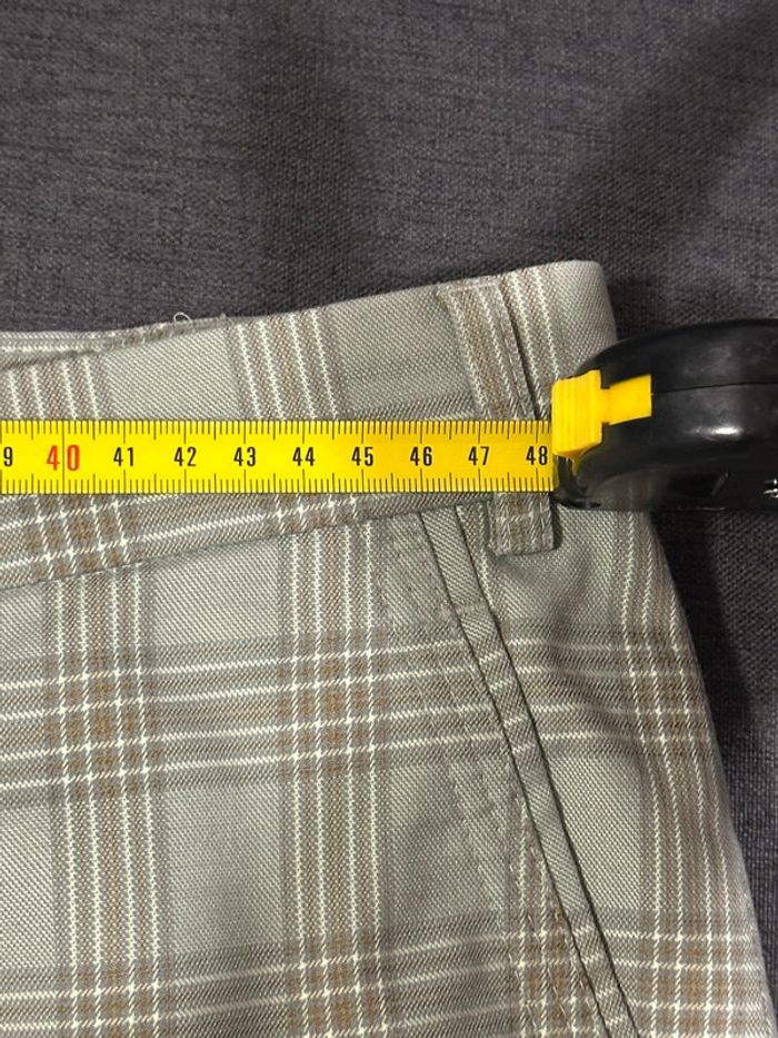 Short à Carreaux Kaki Mixte Taille 48 - photo numéro 4