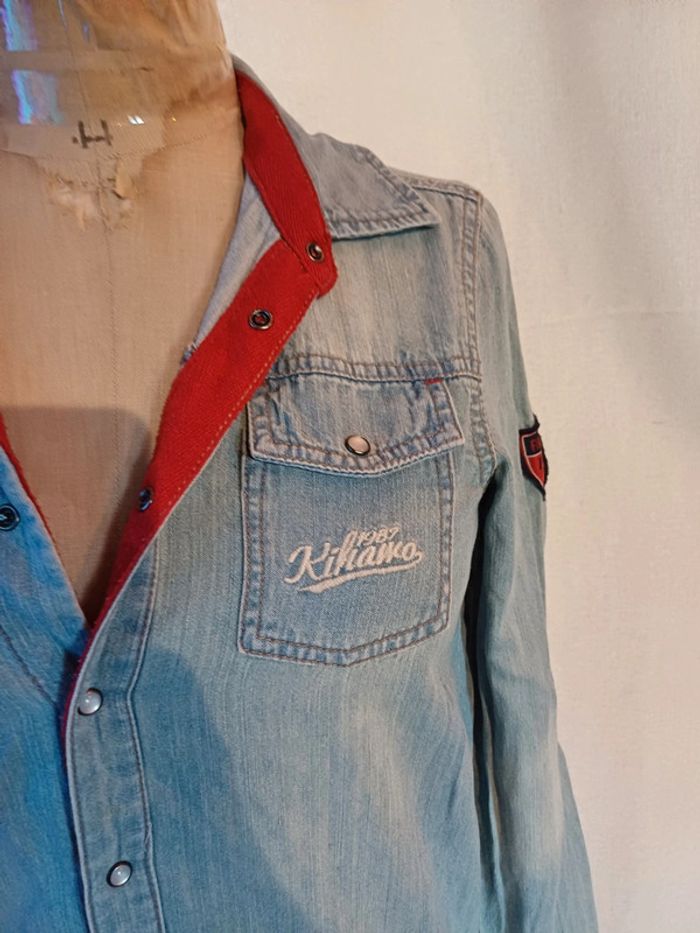 Veste en jeans la redoute fille taille 12 ans - photo numéro 2
