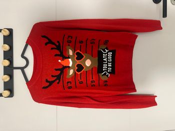 Pull de Noël H&M rouge – Taille 10 ans