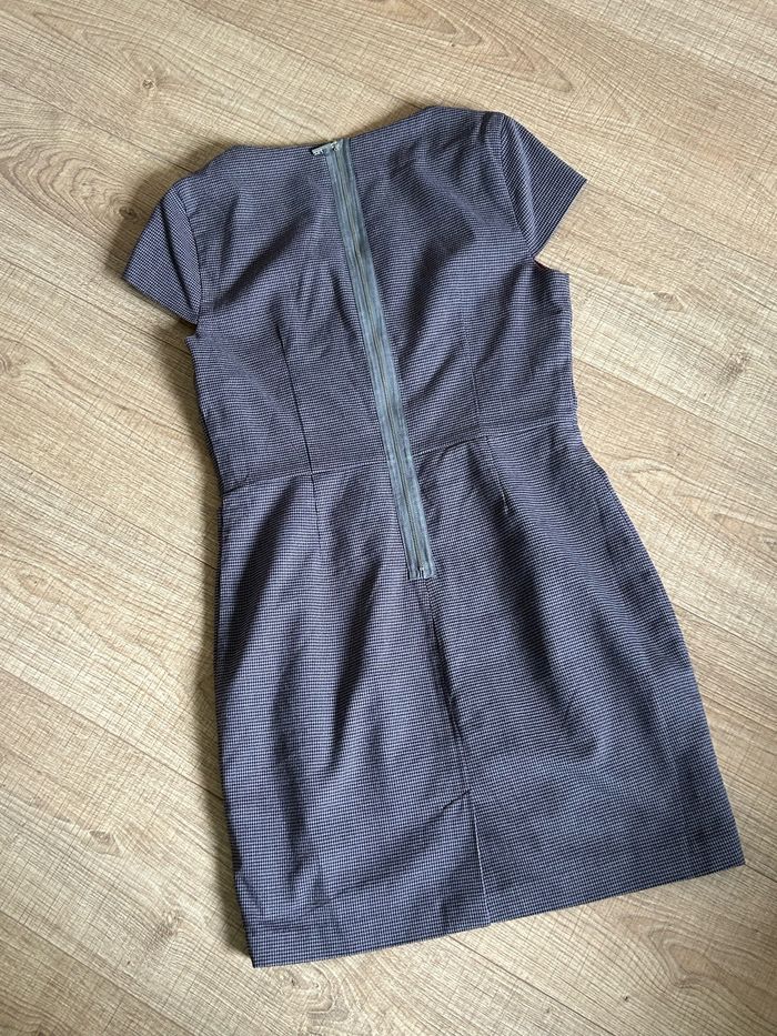 Robe pied de poule à manches courtes La City taille 40 TBE - photo numéro 8