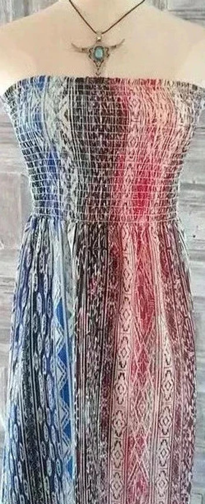 Robe longue bustier