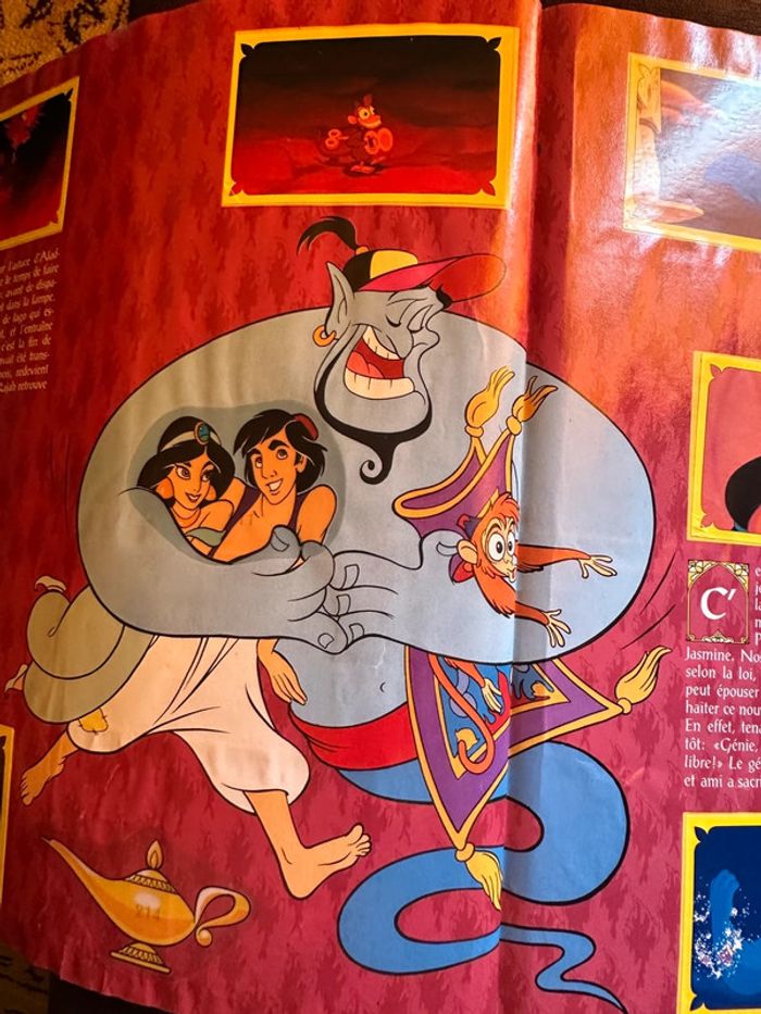 album Panini complet Walt Disney Aladdin Jasmine princesse autocollants ancien stickers - photo numéro 16