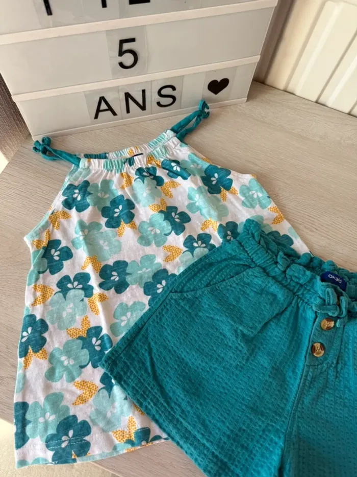 Ensemble short et débardeur 5 ans Okaïdi - photo numéro 2