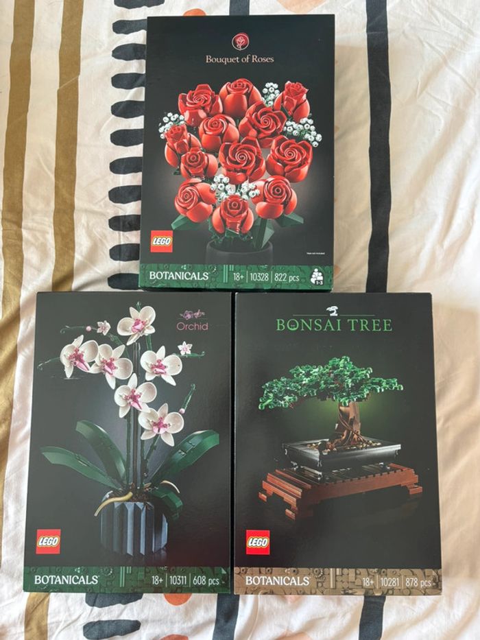 Lot de 3 lego collection botanique