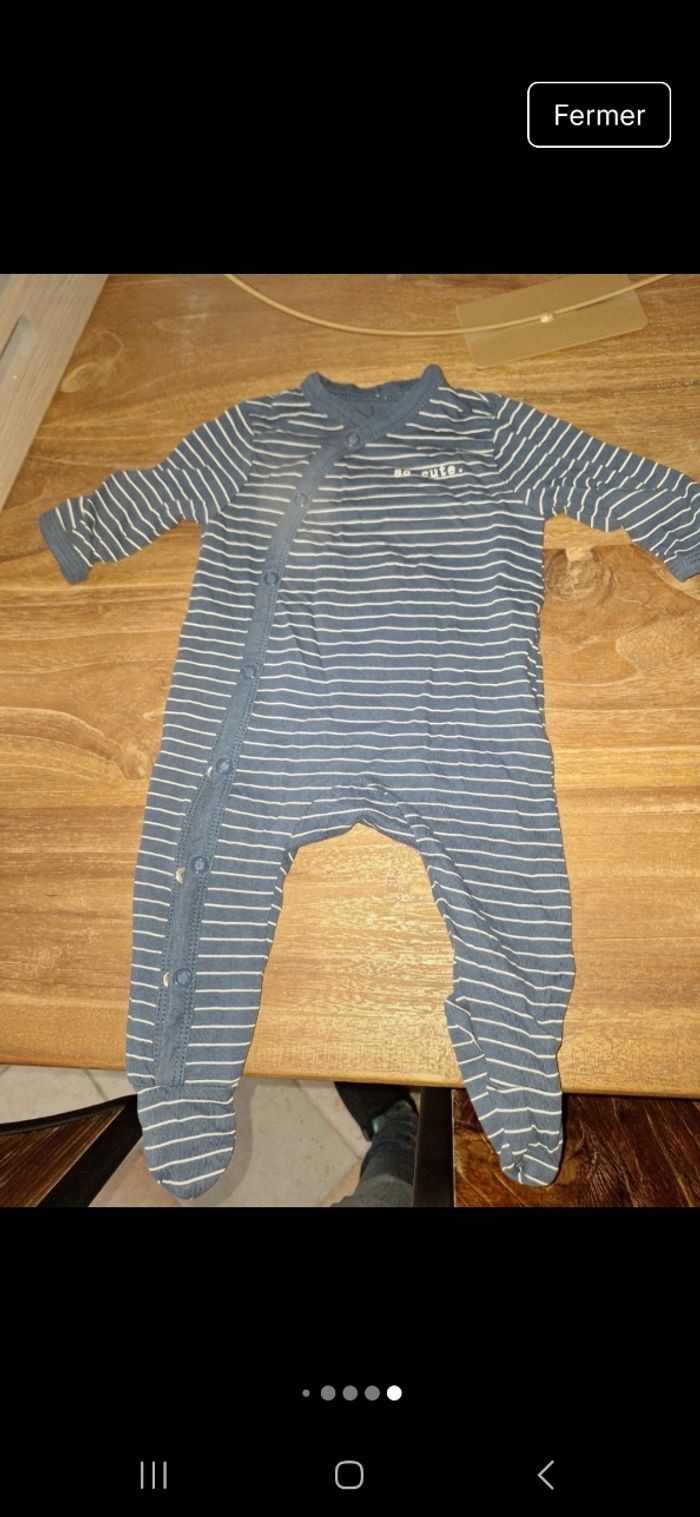 Lot de 7 pyjamas taille 1 mois - photo numéro 8