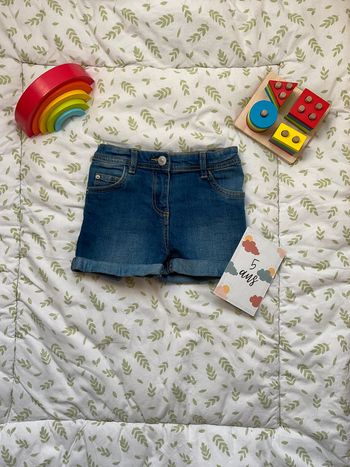 short en jean bleu taille réglable 5 ans punkidz