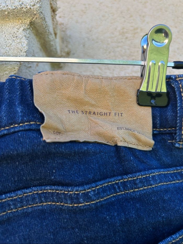 ZARA Jean bleu brut coupe droite garçon - photo numéro 8