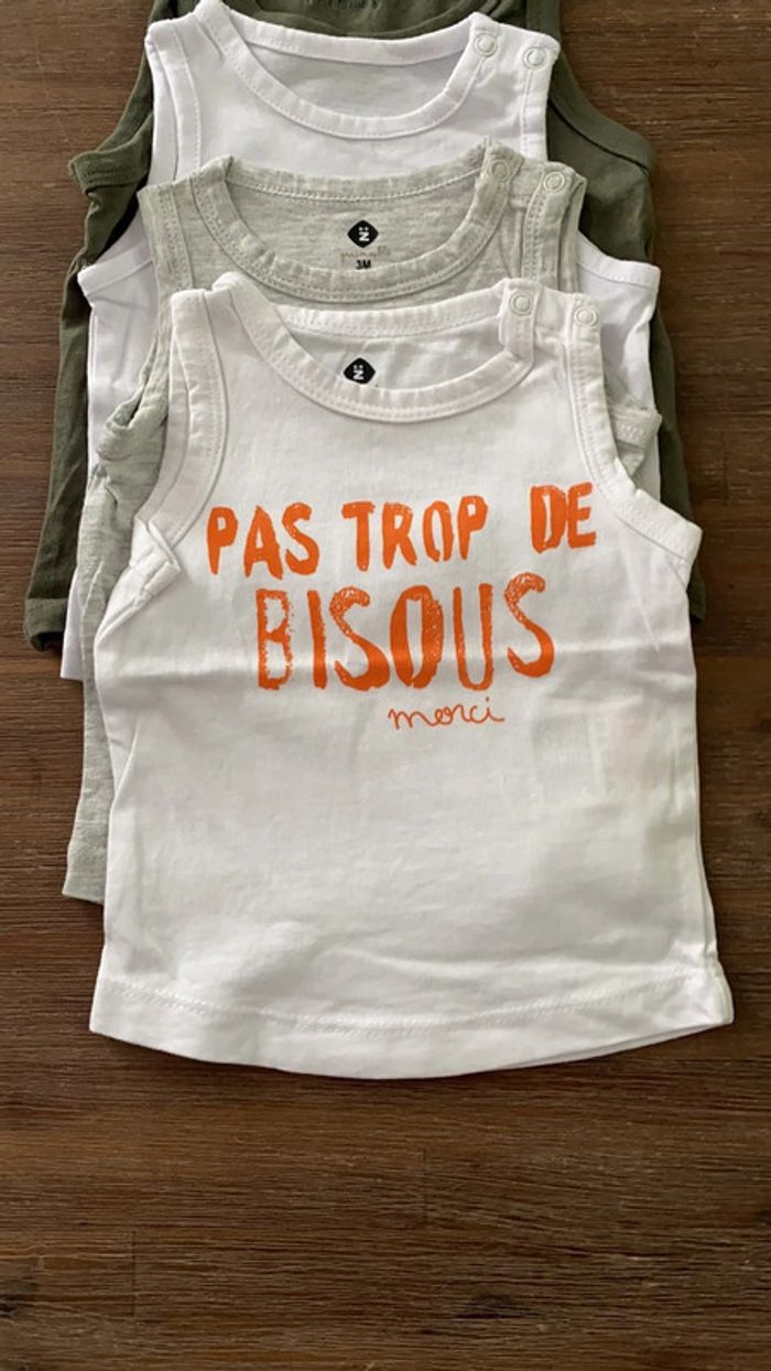 Lot de 7 débardeurs bébé 3 mois - photo numéro 5