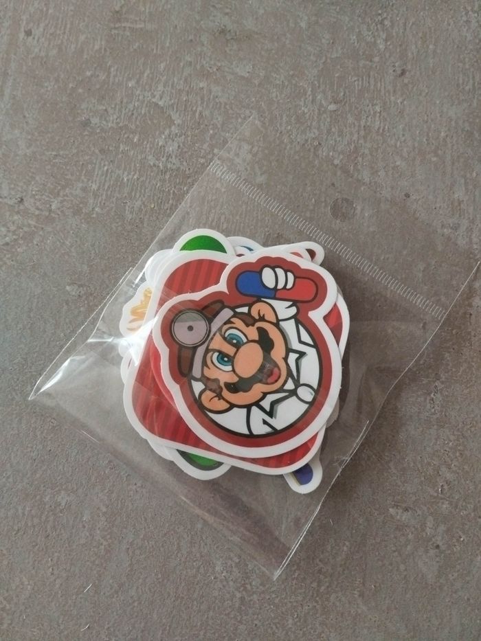 Lot x19 stickers autocollants Super Mario - photo numéro 4