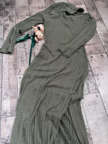 Robe longue laine