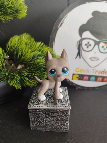 My Littlest Petshop Pet Shop LPS Authentic Authentique dog Great Dane 184 Blue