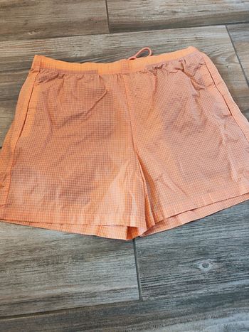 Short de bain orange carreaux blanc Obey Taille M