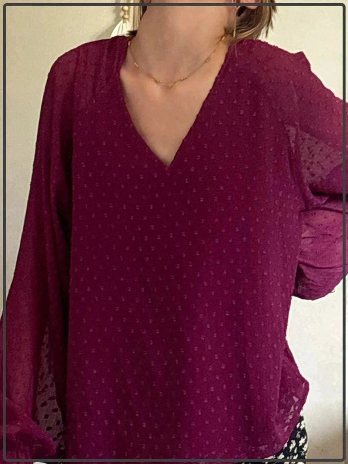Magnifique blouse taille 38 marque Jacqueline de Young neuf avec etiquette * - photo numéro 2
