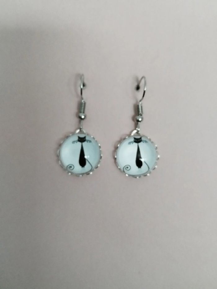 Boucle d'oreille chat