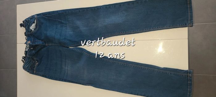 Pantalon jean vertbaudet 12 ans fille