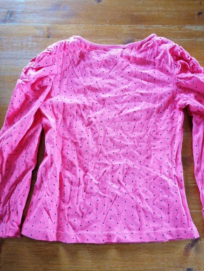 Tee-shirt manches longues à pois - photo numéro 2