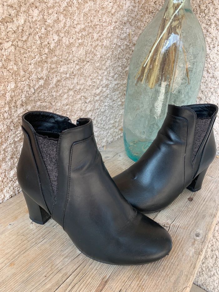 Bottines détail brillant