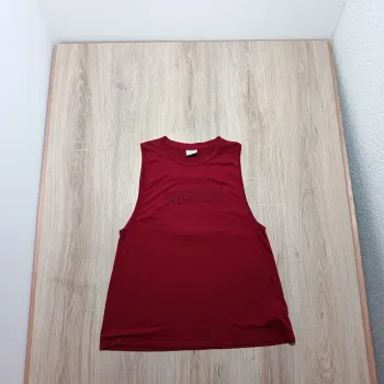 Teeshirt gymshark homme L rouge bordeaux débardeur