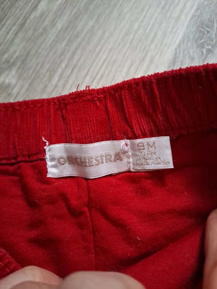 Pantalon velours rouge 9M Orchestra  - TBE comme neuf - photo numéro 2