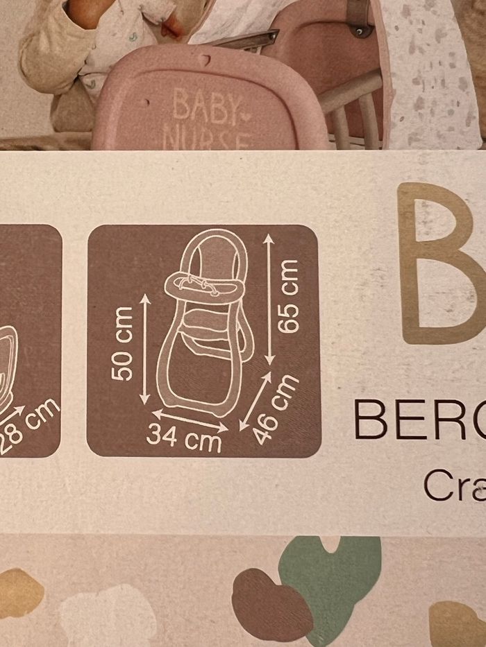 Chaise haute et bercelonnette pour poupée smoby - photo numéro 7