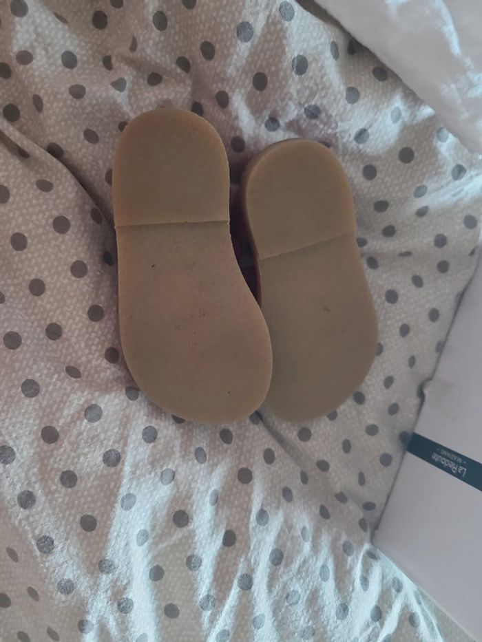 Sandales en cuir fille taille 20 - photo numéro 5